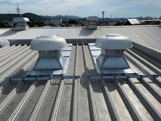 95 x 25-A2 eje principal rueda de rodillo soplador de techo FRP para ventilación comercial de techos