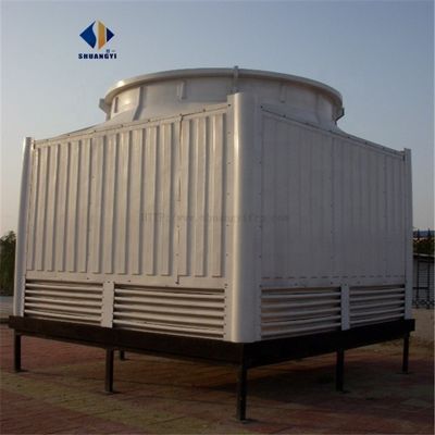 Torre de refrigeración de agua de flujo de FRP industrial cuadrado contra 10 000 m3/h Fácil de operar