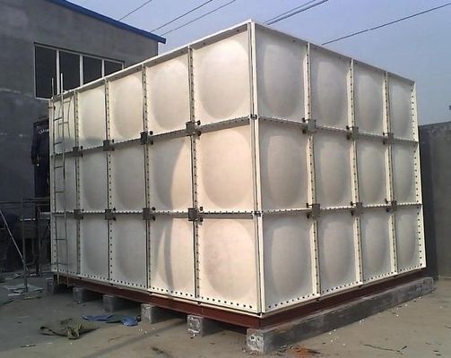 Tanque de FRP/GRP Seccionario Modular de Almacenamiento de Agua Con Tanque Más Bajo Y Sí Limpio