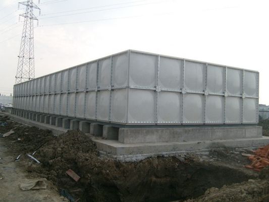 Tanque de FRP/GRP Seccionario Modular de Almacenamiento de Agua Con Tanque Más Bajo Y Sí Limpio