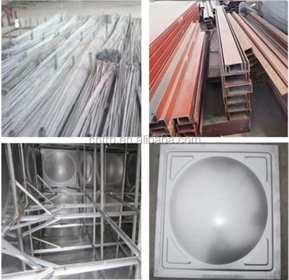 Tanque de FRP/GRP Seccionario Modular de Almacenamiento de Agua Con Tanque Más Bajo Y Sí Limpio