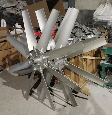 4-10 cuchillas de plástico ventilador de flujo axial para 120/220/380/440/680v torre de refrigeración de voltaje