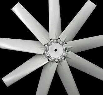 4-10 cuchillas de plástico ventilador de flujo axial para 120/220/380/440/680v torre de refrigeración de voltaje