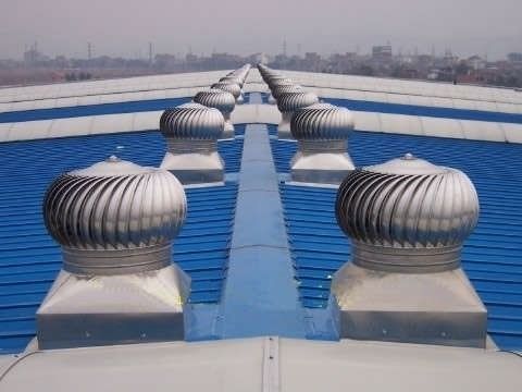 200 mm 300 mm Turbo ventilador de techo de energía eólica ideal para alimentos y bebidas sin escape de energía