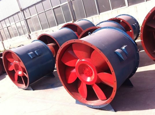 Ventilador de ventilación de escape de alto material para la lucha contra incendios industriales para el flujo axial de humo