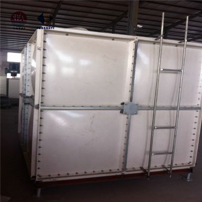 Fabricación de resinas para alimentos 3 capas de FRP rectangular tanque de agua para 70 grados de temperatura