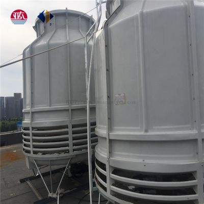Torre de refrigeración de contraflujo de forma redonda de 50 t de FRP de alta capacidad para uso industrial