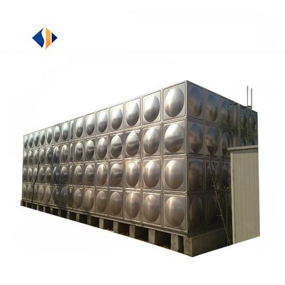 SS304 Tanque de almacenamiento de agua de lluvia de acero inoxidable para soluciones de tratamiento confiables