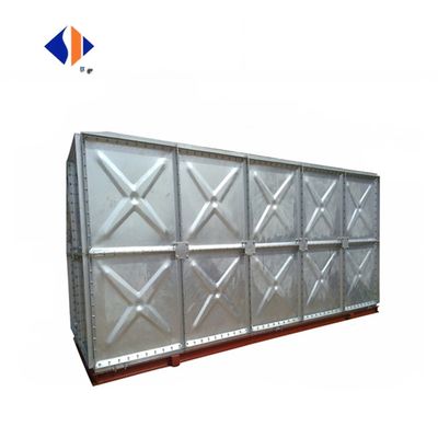 2023 HDG Tanque de almacenamiento potable de acero galvanizado y sumergido en caliente Tanque de agua rectangular
