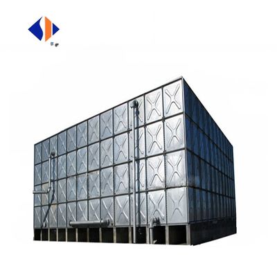 2023 HDG Tanque de almacenamiento potable de acero galvanizado y sumergido en caliente Tanque de agua rectangular