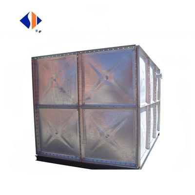 2023 HDG Tanque de almacenamiento potable de acero galvanizado y sumergido en caliente Tanque de agua rectangular