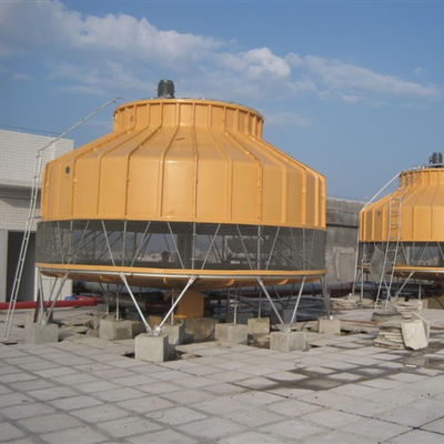 Torre de refrigeración de agua de flujo contrario a la corrosión de FRP para diseño de forma redonda 880 KG
