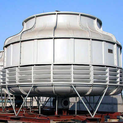 Torre de refrigeración de agua de flujo contrario a la corrosión de FRP para diseño de forma redonda 880 KG
