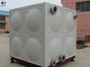 50 kg Tanque de agua de panel modular de GRP ligero para el medio ambiente para almacenamiento de agua