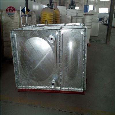 Tanque de agua de acero inoxidable rectangular de grado industrial con una vida útil de 30-50 años