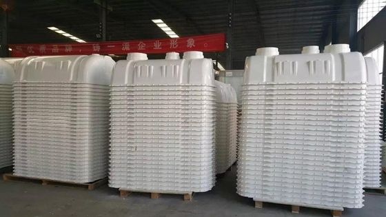 Productividad 50000 L/H Envases sépticos subterráneos de FRP plásticos para el tratamiento de aguas residuales