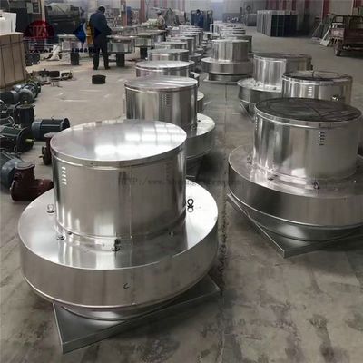 Fener de escape de techo de chimenea con motor de cobre 100% FRP/ALUMINO para solución de ventilación de humo