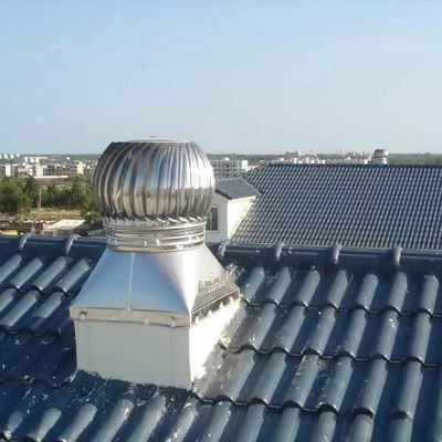 El ventilador de techo de plata de autoconducción de acero inoxidable Frp de techo de plástico de turbina de turbo ventilador hecho