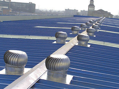 24-38 Cuenta de cuchillas Ventilador de techo no eléctrico con ventilador de viento para gases de escape industriales
