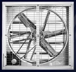 Ventilador de extracción de aire acondicionado de 48 pulgadas montado en la pared con ventilación de invernadero de Siemens Motor Silver