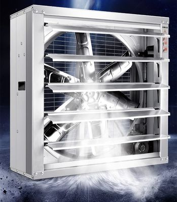 Ventilador de extracción de aire acondicionado de 48 pulgadas montado en la pared con ventilación de invernadero de Siemens Motor Silver