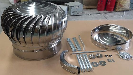 Ventilador de escape de turbina de ventilación de techo impulsado por viento personalizado para una eficiencia óptima