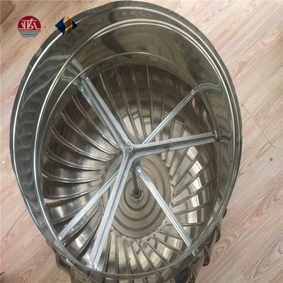 Extrator de techo industrial de cuchilla de acero inoxidable ventilador sin electricidad para hoteles hechos