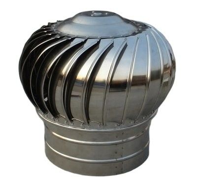 Ventilador de turbina superior de techo de acero inoxidable impulsado por aire impulsado por el viento para ventilación óptima