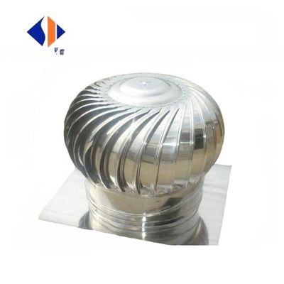 Ventilador de turbina superior de techo de acero inoxidable impulsado por aire impulsado por el viento para ventilación óptima