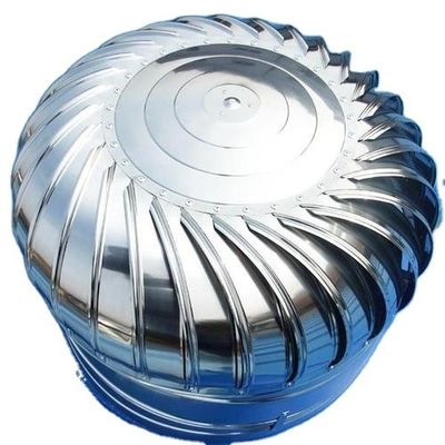 Ventilador de turbina superior de techo de acero inoxidable impulsado por aire impulsado por el viento para ventilación óptima